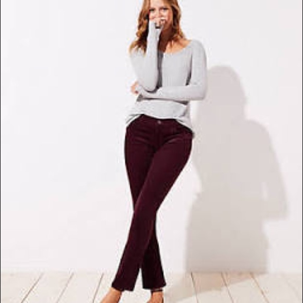 PRICE DROP ~ LOFT Modern Straight Corduroy Pant 0P